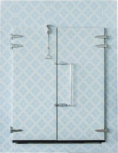Two leaf hinged door